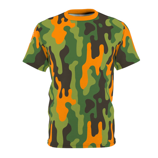 Camouflage Unisex Cut & Sew Tee, Urban Streetwear, Casual Wear, Nature Lover Gift, Outdoor Adventure Apparel