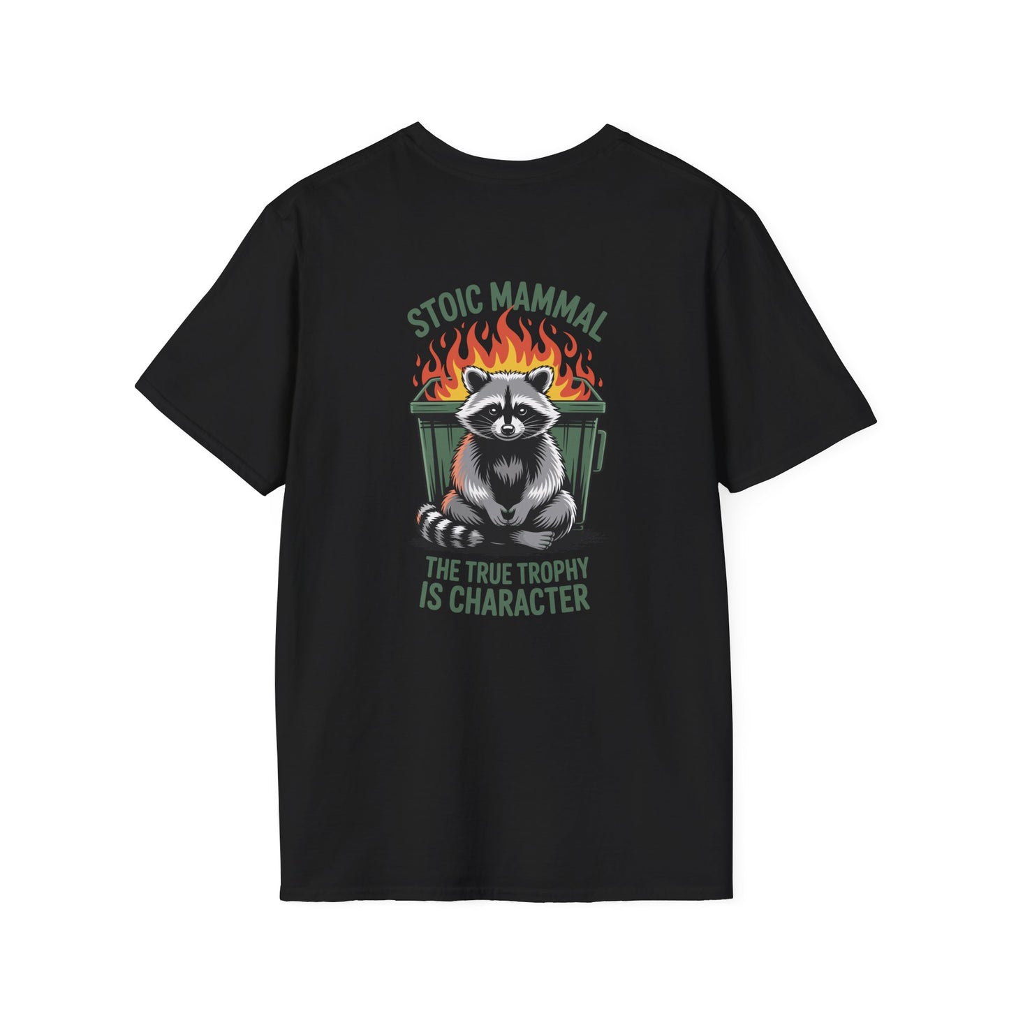 Stoic Mammal “Dumpster Fire” Raccoon T-Shirt