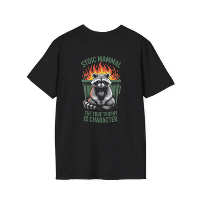 Stoic Mammal “Dumpster Fire” Raccoon T-Shirt