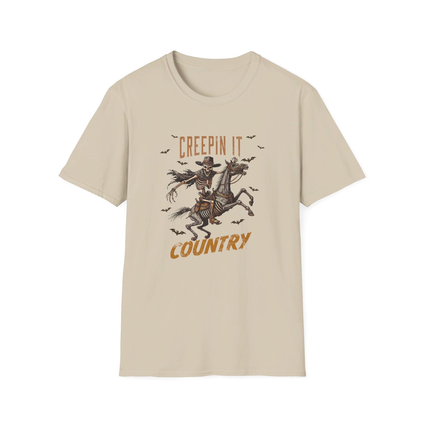 Creepin It Country Custom Skeleton T-Shirt