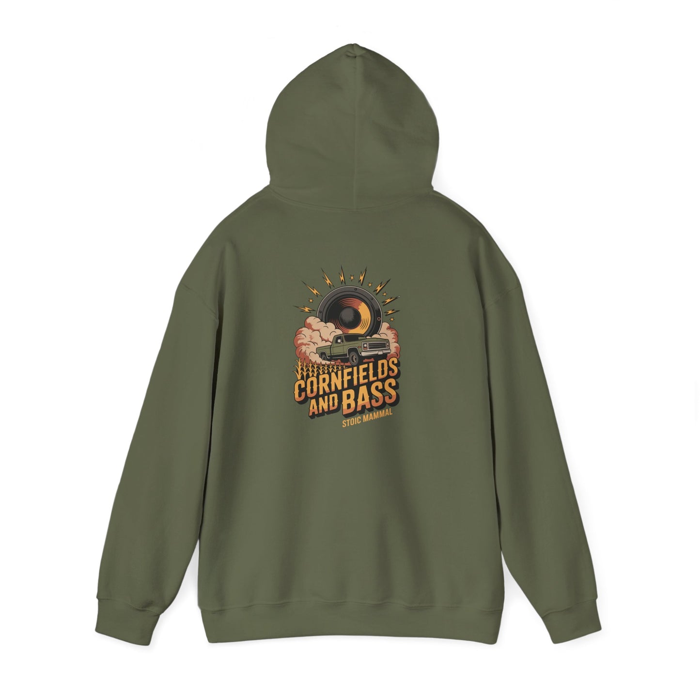 Cornfields and Bass Unisex Hoodie Stoic Mammal