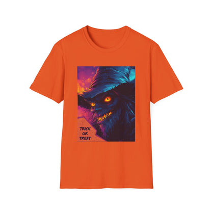 Wolf Witch Trick Or Treat Halloween T-Shirt