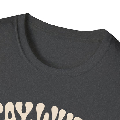 Stabby McPeachface Say When T-Shirt  Funny Retro Cartoon Knife Character