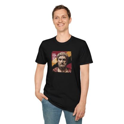 Marcus Aurelius Quote "The best revenge is to be unlike him who performed the injury" Unisex Softstyle T-Shirt