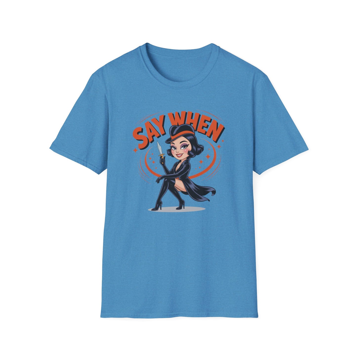 Dot Dagger Say When T Shirt