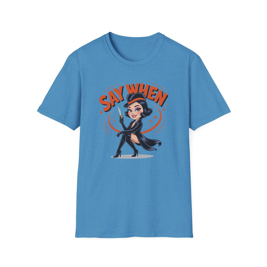 Dot Dagger Say When T Shirt
