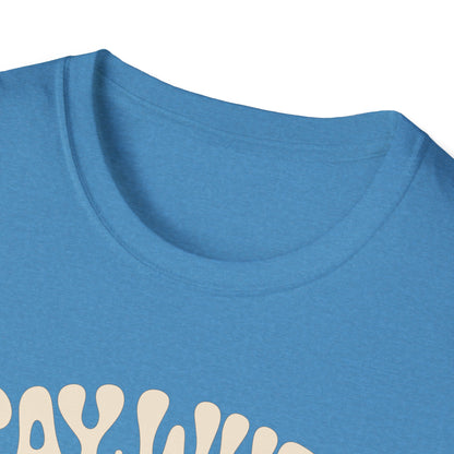 Stabby McPeachface Say When T-Shirt  Funny Retro Cartoon Knife Character