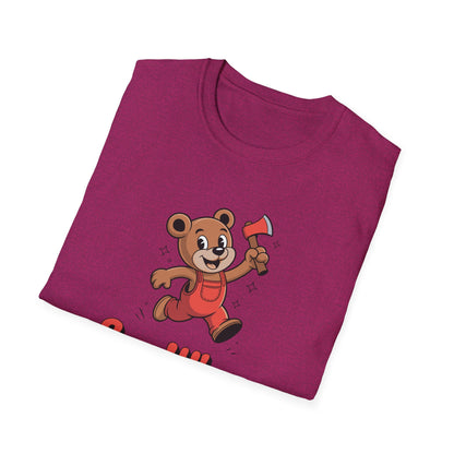 Chopper Cub Say When T-Shirt  Cute Chaos Cartoon Axe Bear Tee