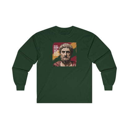 Marcus Aurelius Quote "The best revenge is to be unlike him who performed the injury"  Unisex Ultra Cotton Long Sleeve Tee