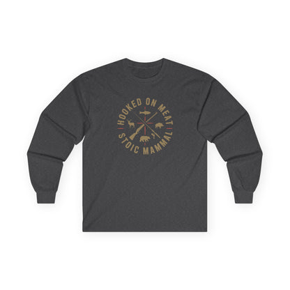 Hooked on Meat Unisex Long Sleeve Tee  Stoic Style