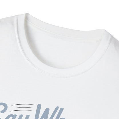 Whisker Jack Say When T-Shirt  Retro Cat Cartoon Knife Tee