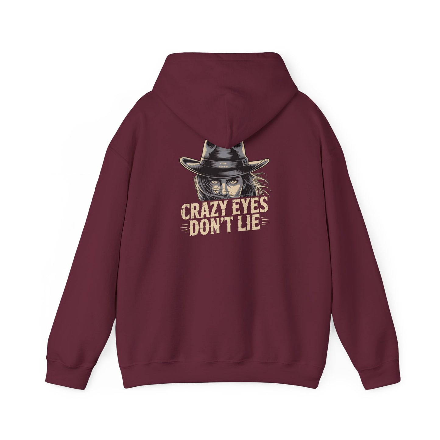 Crazy Eyes Don't Lie Western Cowgirl Graphic Hoodie