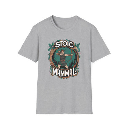 Celtic Warrior Retro Stoic Mammal Unisex Softstyle T-Shirt