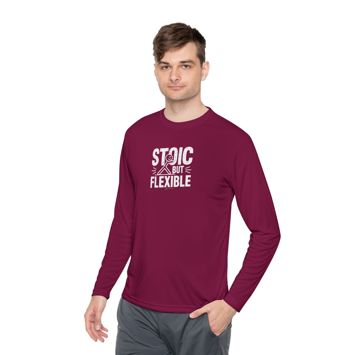 Stoic But Flexible Yoga Unisex Lightweight Long Sleeve Tee