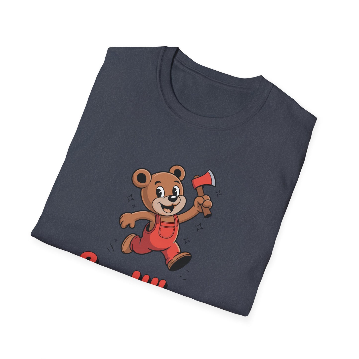 Chopper Cub Say When T-Shirt  Cute Chaos Cartoon Axe Bear Tee