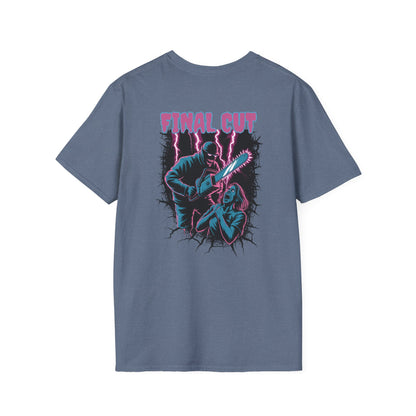 Final Cut Breaking Thru Slasher Halloween Graphic Halloween T-Shirt