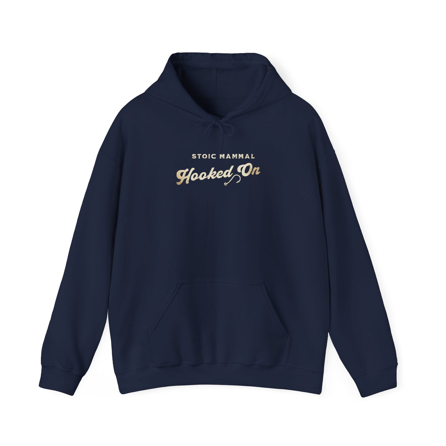Stoic Mammal "Hooked On" Bass Fishing Hoodie - Classic Angler Pullover