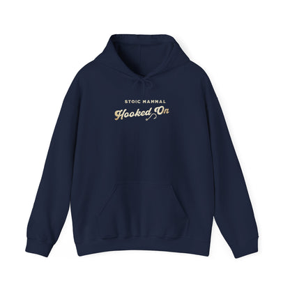 Stoic Mammal "Hooked On" Bass Fishing Hoodie - Classic Angler Pullover