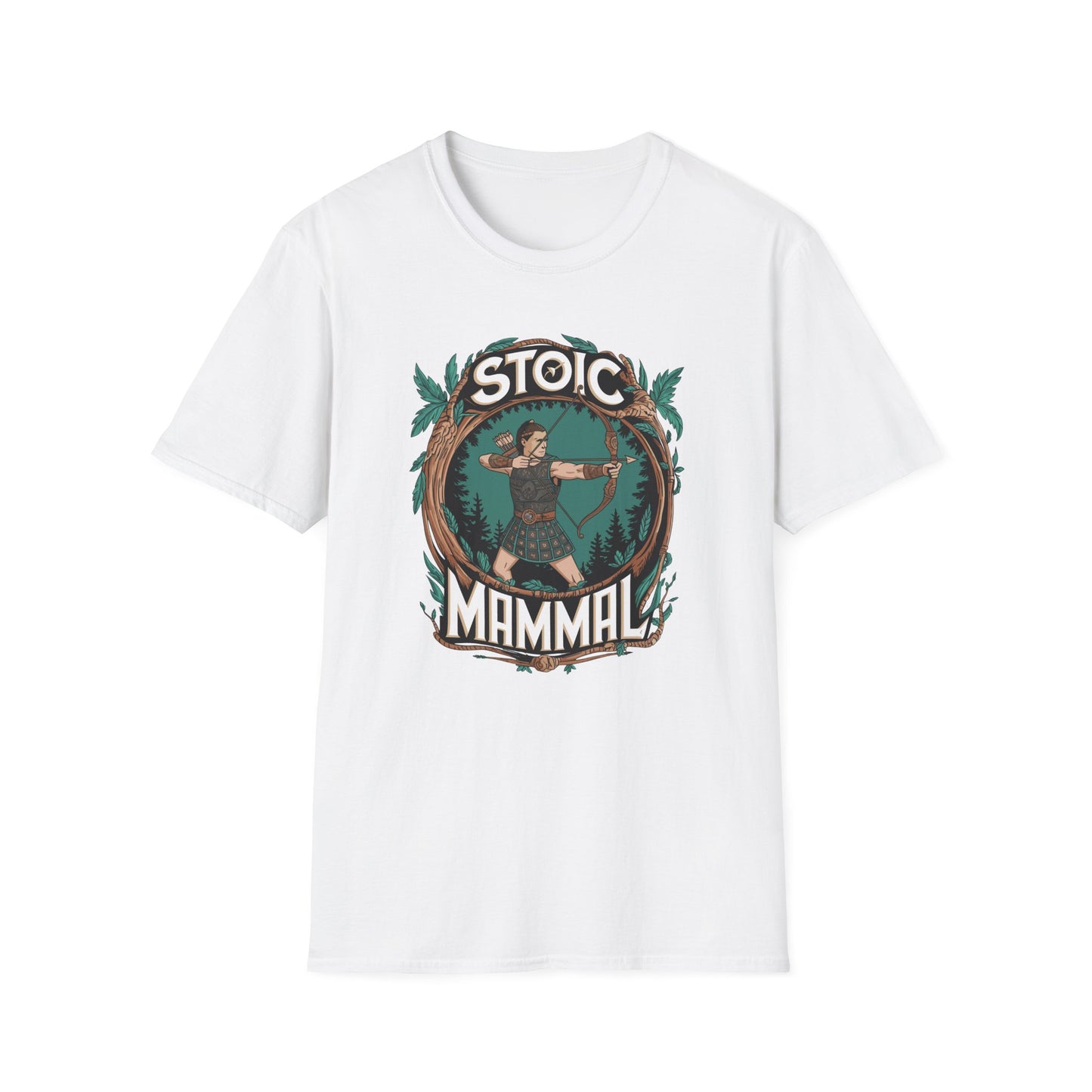 Celtic Warrior Retro Stoic Mammal Unisex Softstyle T-Shirt