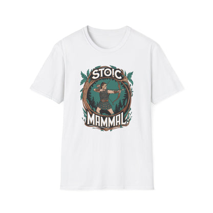 Celtic Warrior Retro Stoic Mammal Unisex Softstyle T-Shirt