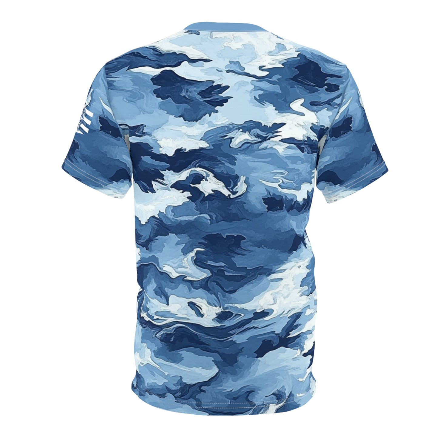 Open Water Mirage Camo  Deep Blue Disruption Cut & Sew Tee