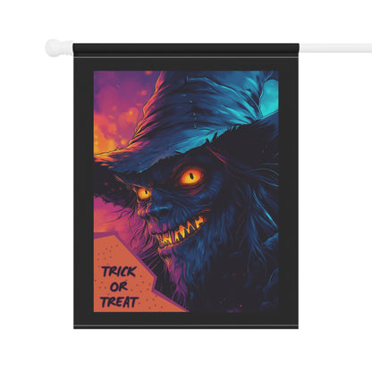 Wolf Witch Trick Or Treat Halloween Garden & House Banner