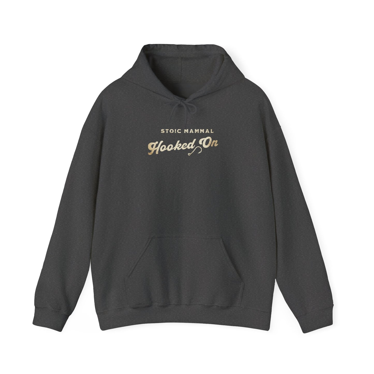 Stoic Mammal "Hooked On" Bass Fishing Hoodie - Classic Angler Pullover