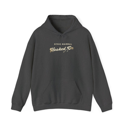 Stoic Mammal "Hooked On" Bass Fishing Hoodie - Classic Angler Pullover
