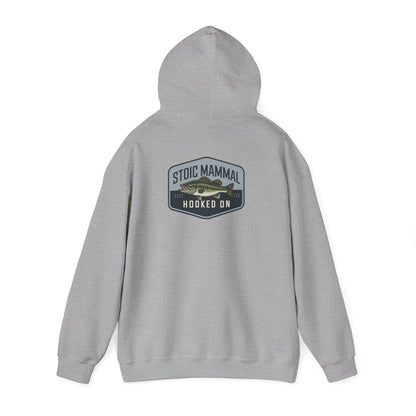 Stoic Mammal "Hooked On" Bass Fishing Hoodie - Classic Angler Pullover