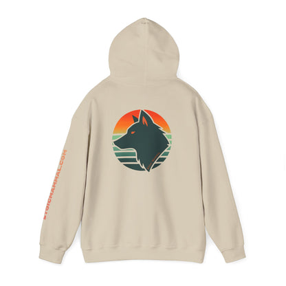Gradient Sun Wolf Stoic Mammal Hoodie