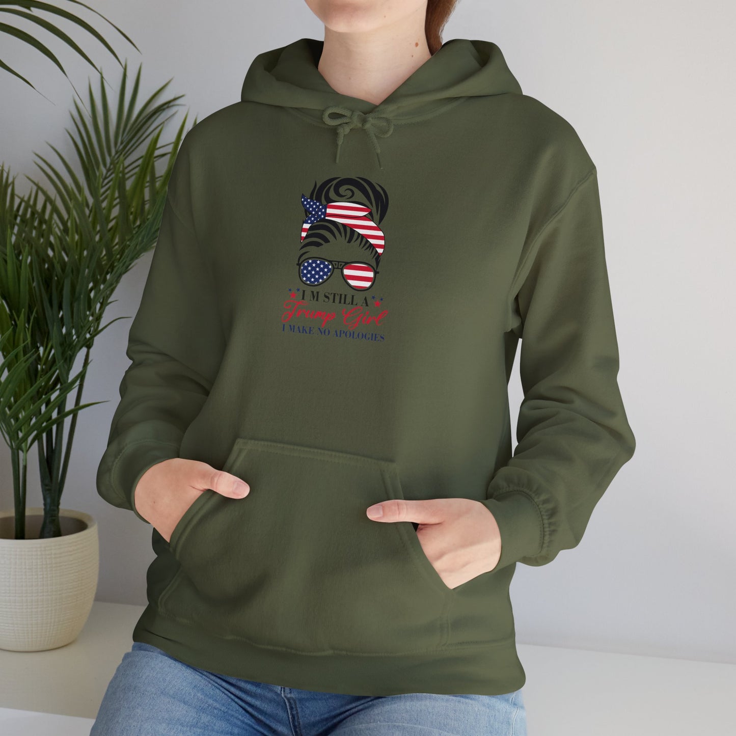 I'm Still A Trump Girl I Make No Apologies Unisex Heavy Blend™ Hooded Sweatshirt