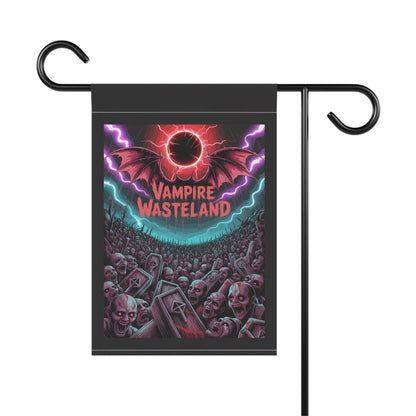 Vampire Wasteland Halloween Garden Banner, Spooky Outdoor Decor, Fall Flag, Fear the Flame Yard Art, Pumpkin Decorations