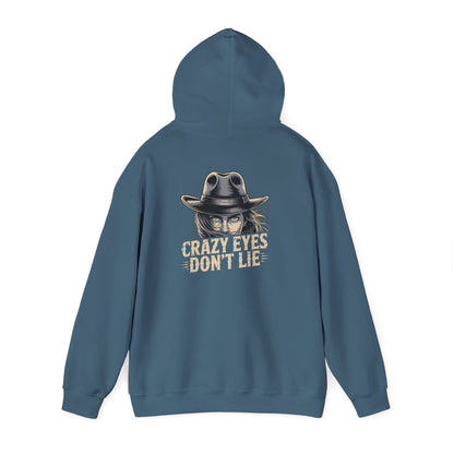 Crazy Eyes Don't Lie Western Cowgirl Graphic Hoodie