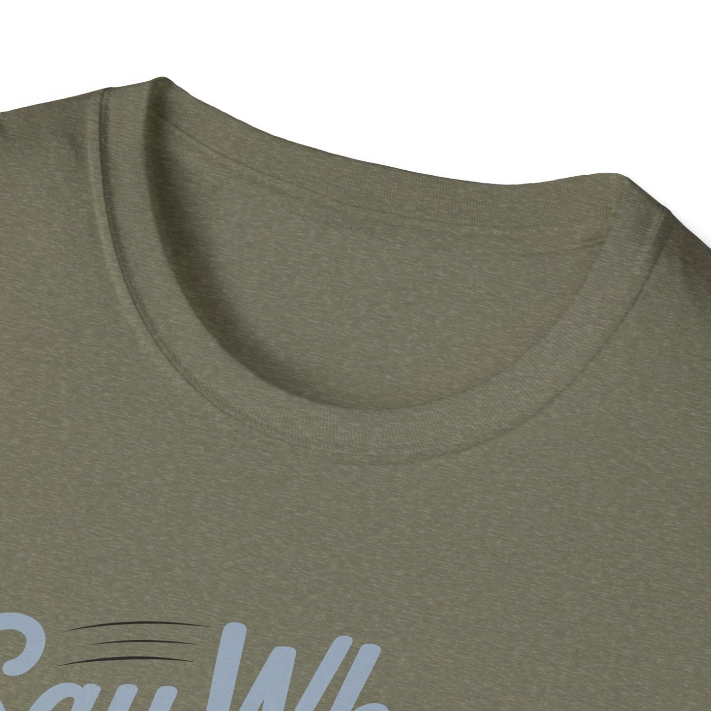Whisker Jack Say When T-Shirt  Retro Cat Cartoon Knife Tee