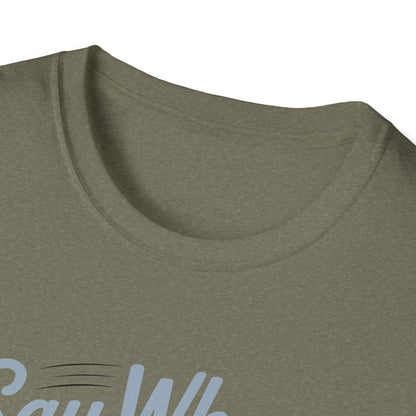 Whisker Jack Say When T-Shirt  Retro Cat Cartoon Knife Tee