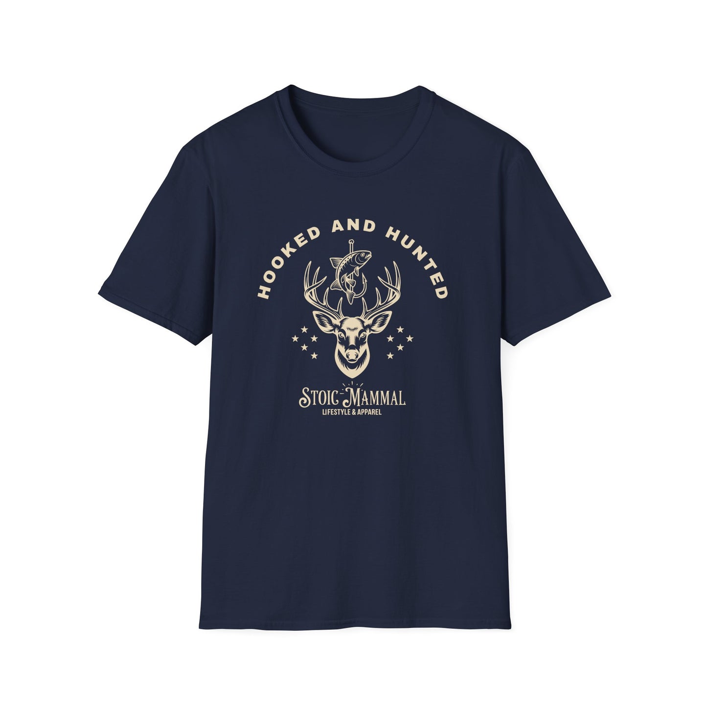 Hooked and Hunted Stoic Branded T Shirt