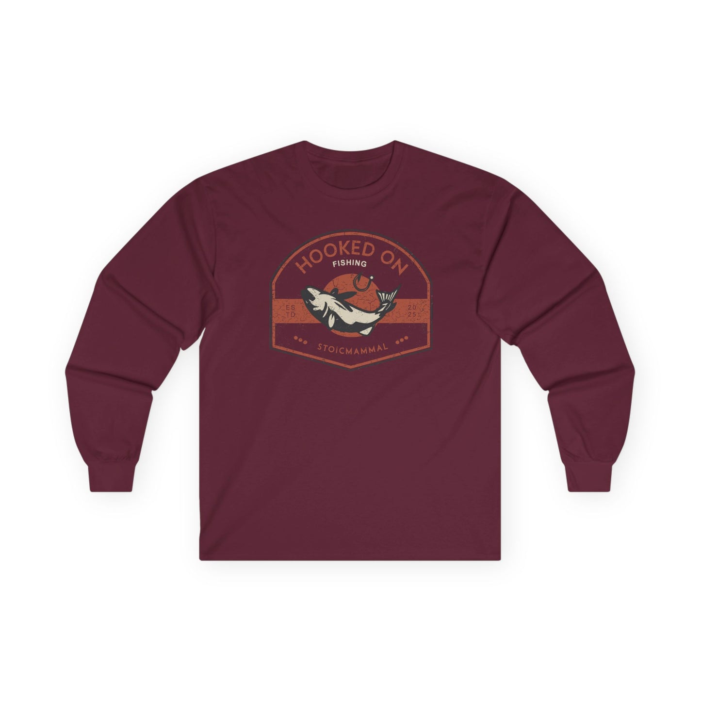 Hooked On Fishing Unisex Long Sleeve Tee