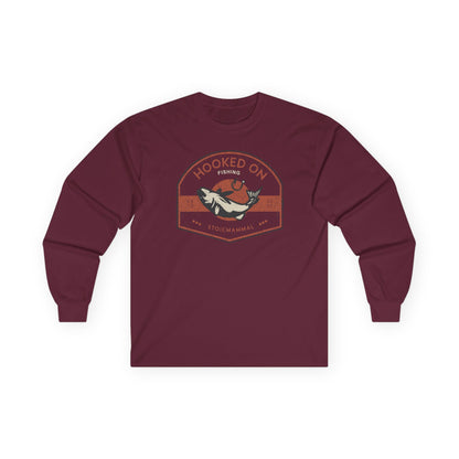 Hooked On Fishing Unisex Long Sleeve Tee