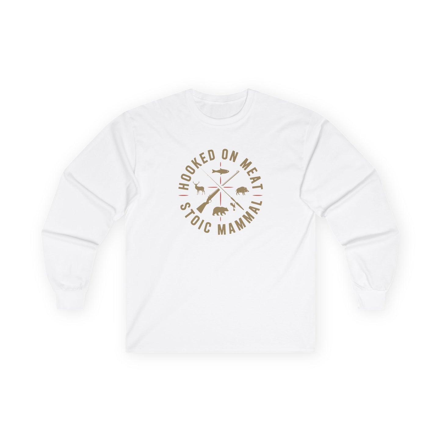 Hooked on Meat Unisex Long Sleeve Tee  Stoic Style