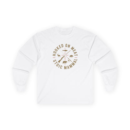 Hooked on Meat Unisex Long Sleeve Tee  Stoic Style