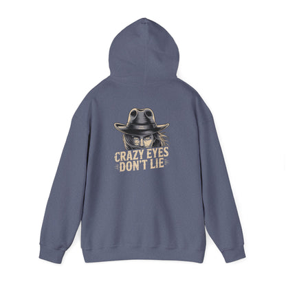 Crazy Eyes Don't Lie Western Cowgirl Graphic Hoodie