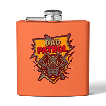 Dad Patrol Stylish Stainless Steel Flask for Halloween, Perfect Gift Mens Gift, Outdoor Adventure, Unique Party Favor