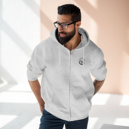 Brave the Night Hoodie, Unisex Zip Front Sweatshirt