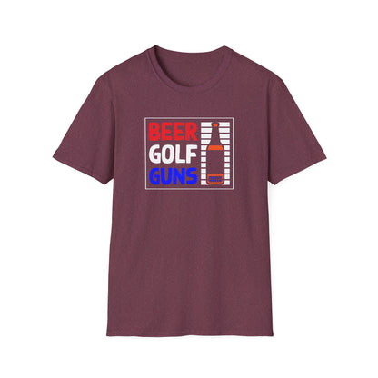 Beer Golf Guns Funny Unisex T-Shirt