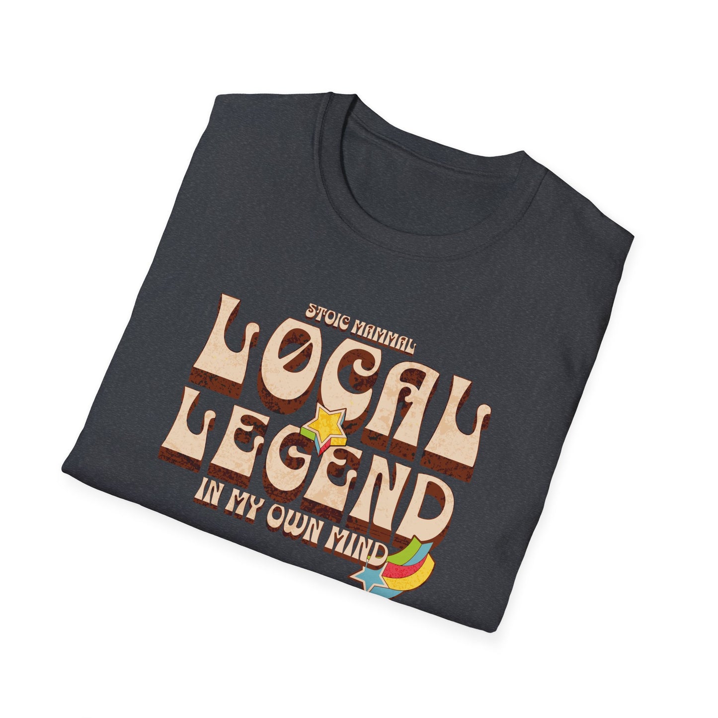 Retro Rock Hippie Style Local Legend Softstyle T-Shirt