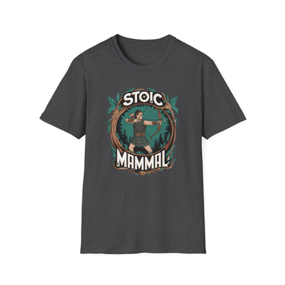 Celtic Warrior Retro Stoic Mammal Unisex Softstyle T-Shirt