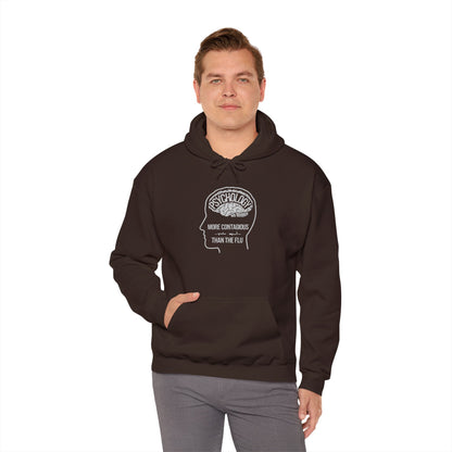 Psychology More Contagious Than The Flue Unisex Heavy Blend™ Hooded Sweatshirt