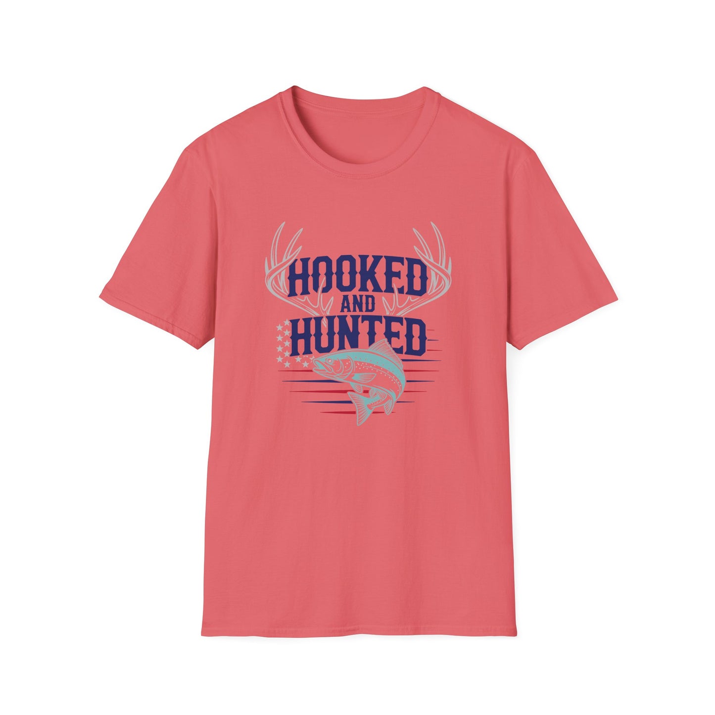 Hooked and Hunted Stars and Stripes T Shirt