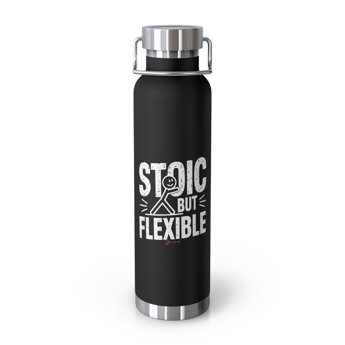 Stoic But Flexible Yoga Copper Vacuum Insulated Bottle, 22oz