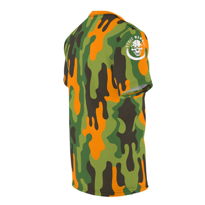 Camouflage Unisex Cut & Sew Tee, Urban Streetwear, Casual Wear, Nature Lover Gift, Outdoor Adventure Apparel